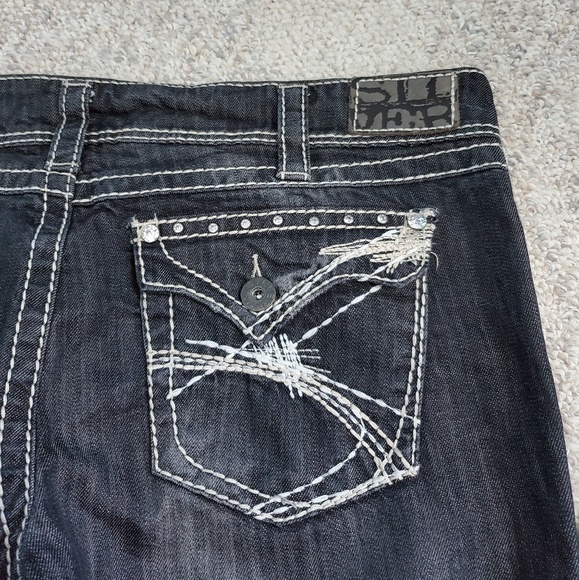 Silver Mickenzie slim bootcut distressed jeans D20 - Picture 2 of 8